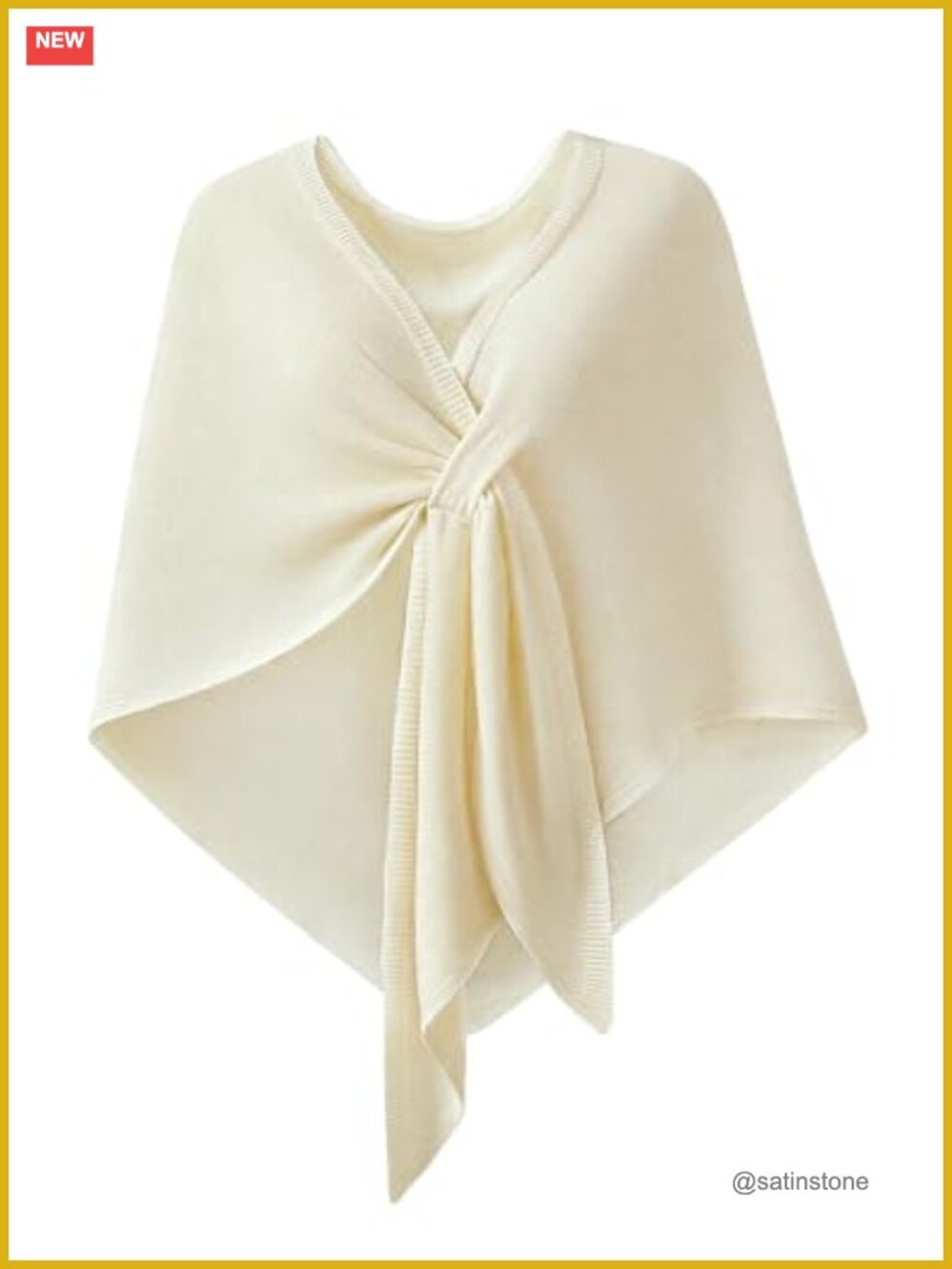 PULI Pashmina Shawl Wrap Lightweight Knit Poncho Triangle Scarf